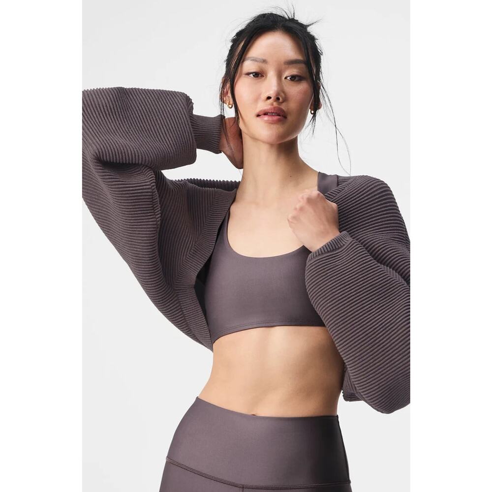 Alo raisinette denim knit shawl